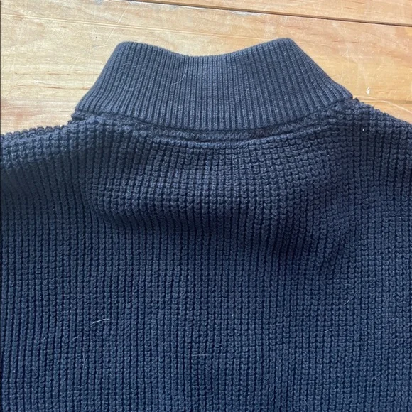 Denver Hayes Black Full-Zip Knit Sweater - Picture 11 of 11